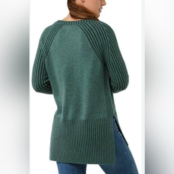 SmartWool Women's Medium Green Wool Blend Sweater - Picture 2 of 7
